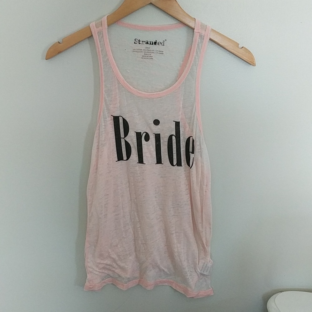 Bride tank top